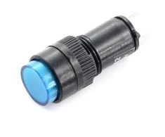Oem LED indikatorius 12V DC - 12mm - mėlynas