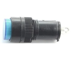 Oem LED indikatorius 12V DC - 12mm - mėlynas