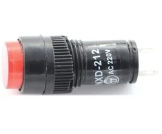 Oem LED indikatorius 12V DC - 12mm - raudonas