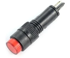 Oem LED indikatorius 12V DC - 8mm - raudonas