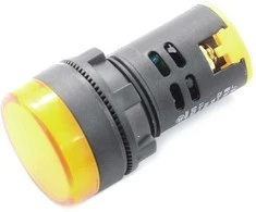 Oem LED indikatorius 230V AC - 28mm - geltonas