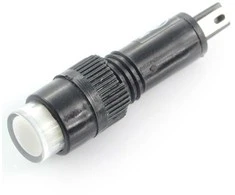 Oem LED indikatorius 230V AC - 8mm - baltas