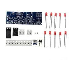 Oem LED modulis Flowing light - NE555+CD4017 - Rinkinys - LED stroboskopas - DIY