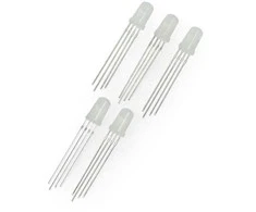 Oem LED RGB 5 mm matinis bendras katodas