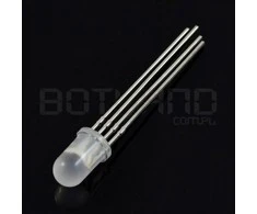 Oem LED RGB 5 mm matinis bendras katodas