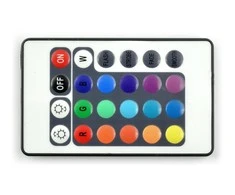 Blow Oem LED RGB juostos valdiklis su IR nuotolinio valdymo pulteliu - 24 mygtukai