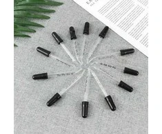 Oem Lenktas stiklinis lašintuvas - 1 ml - stiklinė pipetė - lašintuvas