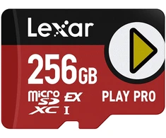 Atminties kortelė Lexar 256GB Micro SDXC Express PLAY Pro Express 7.1 UHS-I C10 U3 V30 kortelė