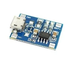 Oem microUSB Li-Pol Ličio baterijų įkrovimo modulis TP4056 1S 1A