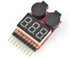 Oem Li-Pol 1-8S įtampos indikatorius su P309 garsiniu signalu