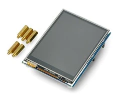 Lietimui jautrus LCD IPS ekranas 2.8" 320x240px, SPI, 65K RGB, skirtas Raspberry Pi Pico, Waveshare 19804