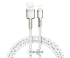 Baseus Cafule USB - Lightning laidas 2.4A 1m - Baltas