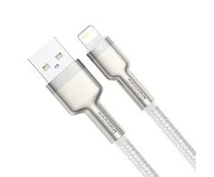 Baseus Cafule USB - Lightning laidas 2.4A 1m - Baltas
