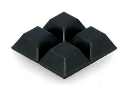Oem Lipnios kvadratinės kojelės 12x12mm - 4 vnt