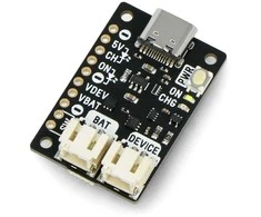 LiPo Amigo PRO - Li-Pol ir Li-Ion akumuliatorių įkrovimo modulis per USB C - Pimoroni PIM612