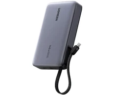 LiPo išorinis akumuliatorius (PowerBank) 20000mAh 145W USB-A USB-C su integruotu kabeliu PB551 UGREEN