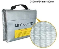 Oem LIPO-SAFE krepšys 180x240x65mm – saugus maišelis Lipo akumuliatoriams