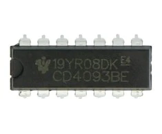 Oem Loginė sistema CD4093BE 4xNAND su Schmitt trigeriu - 5 vnt