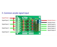 Oem Loginis įtampos keitiklis iš 24V į 5V PLC 4Bit