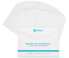 LOKLiK matinis spausdinamas vinilo lipdukų popierius – 20vnt