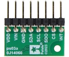 LPS22DF - slėgio ir aukščio jutiklis 126kPa - I2C/I3C/SPI - 1.8-5.5V - Pololu 2898 - lituotos jungtys