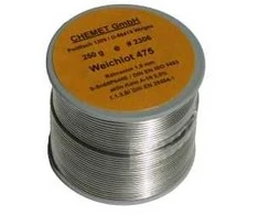 Lydmetalis Sn60/Pb40 1.00mm 250g su fliusu Chemet (tik profesionaliam naudojimui)