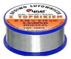 Blow Lydmetalis su fliusu CYNEL LC60-FSW26 0.38mm 100g