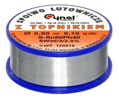 Lydmetalis su fliusu CYNEL LC60-FSW26 0.50mm 100g