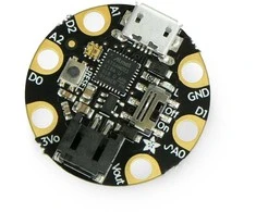 M0 GEMMA, miniatiūrinė platforma su 3.3 V mikrovaldikliu ATSAMD21E18, Adafruit 3501