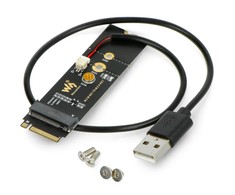 M.2 key M į A key adapteris su USB konvertavimu - PCIe įrenginiams - Waveshare 20315