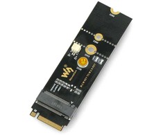 M.2 key M į A key adapteris su USB konvertavimu - PCIe įrenginiams - Waveshare 20315