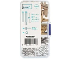 Grąžtas M3 varžtų ir tarpiklių komplektas - B komplektas - 100 vnt, - justPi