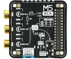 M5 RCA 13.2 - PCM5102 - kompozicinis garso ir vaizdo modulis - skirtas M5Stack kūrimo moduliams