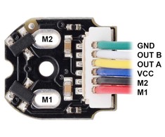 Magnetinių enkoderių rinkinys mikro varikliams, Top-Entry jungtis, 2.7–18V, x2, Pololu 4760