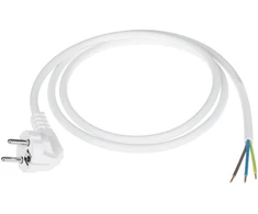 Inne Oem Maitinimo kabelis 3x1.5mm baltas 3m su kampiniu kištuku