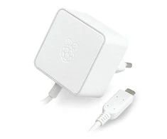 Maitinimo šaltinis Raspberry Pi 3B+/3A+/3B/2B/Zero/Zero 2 - microUSB 5.1V / 2.5A - baltas