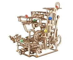Marble Run – lygių keltuvas – mechaninis sulankstomas modelis – fanera – 315 elementų – Ugearsmodels