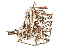 Marble Run – lygių keltuvas – mechaninis sulankstomas modelis – fanera – 315 elementų – Ugearsmodels