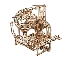 Marble Run – pakopinis keltuvas – mechaninis sulankstomas modelis – fanera – 355 elementai – Ugearsmodels