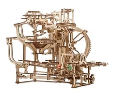 Marble Run – pakopinis keltuvas – mechaninis sulankstomas modelis – fanera – 355 elementai – Ugearsmodels