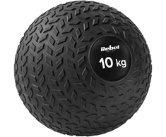 Mažas medicininis kamuolys reabilitacijos pratimams Slam Ball 23cm 10kg, REBEL ACTIVE