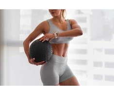 Mažas medicininis kamuolys reabilitacijos pratimams Slam Ball 23cm 6kg, REBEL ACTIVE