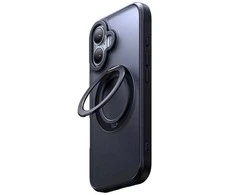 McDodo PC-4931 MagSafe dėklas, skirtas iPhone 16 Plus su stovu (juodas)