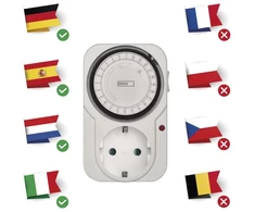 Mechaninis laikmatis TS-MD31, 230V AC, 16A, SCHUKO, EMOS