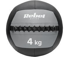 Medicininis kamuolys pratimams 4kg, REBEL ACTIVE