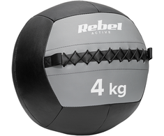 Medicininis kamuolys pratimams 4kg, REBEL ACTIVE