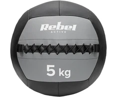 Medicininis kamuolys pratimams 5kg, REBEL ACTIVE
