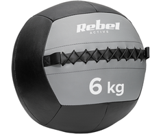 Medicininis kamuolys pratimams 6kg, REBEL ACTIVE