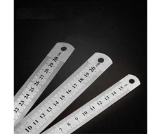 Oem Metalinė liniuotė 20 cm - 8 coliai - 0.3 mm - dvipusė - tiksli