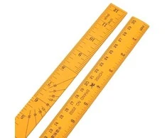 Oem Medinė liniuotė 30 cm - 12 colių - 1 mm - dvipusė - tiksli